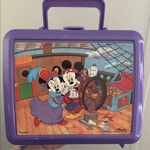 Vintage Disney Mickey & Minnie Pirate Lunchbox